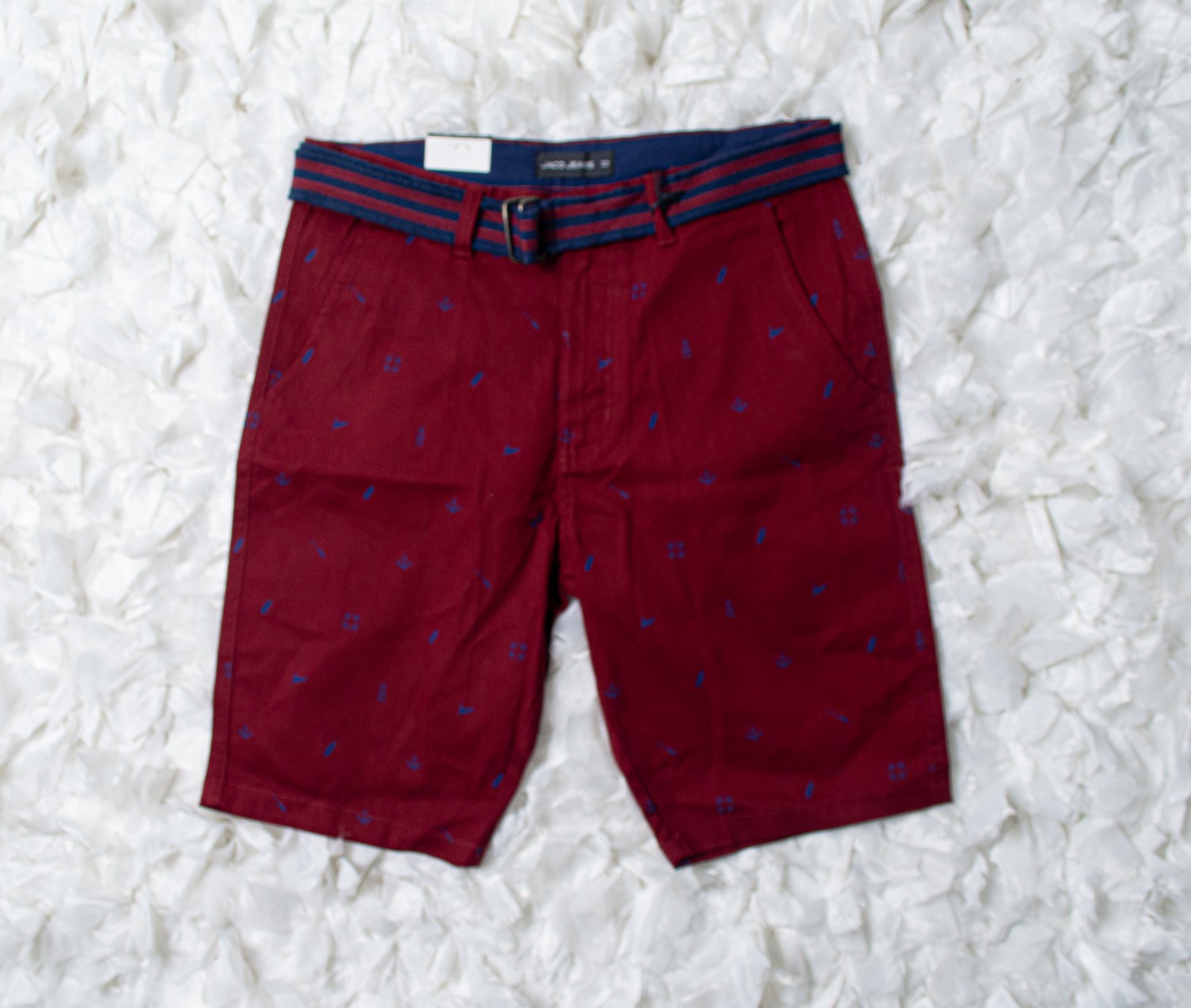 Pantalon Corto Rojo Vino